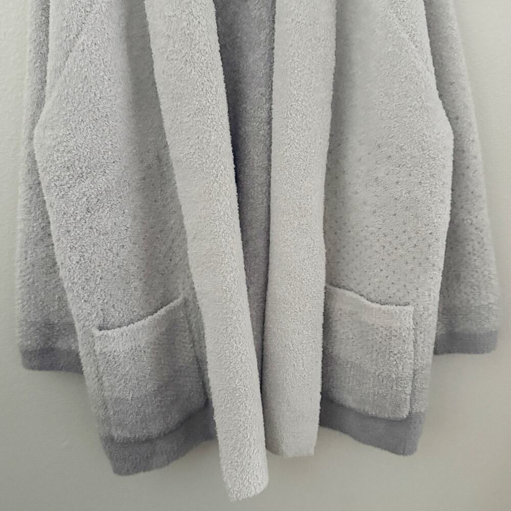 BAREFOOT DREAMS | CozyChic Confetti Shawl Cardigan Malibu Mist Doce Gray‎ | 1X - Picture 4 of 7